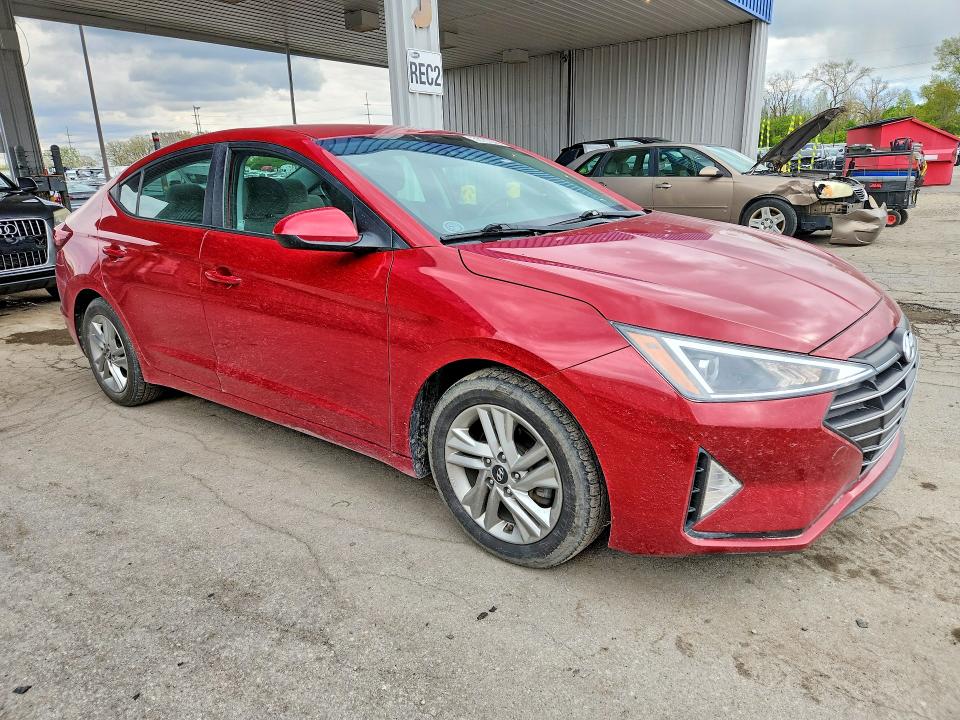 2020 Hyundai Elantra VIN KMHD84LF7LU022345 COPART salvage auction — HAIL, In - Cert Of Title-Salvage Title, sold $3,600 on 2026-07-20 (photo 4)