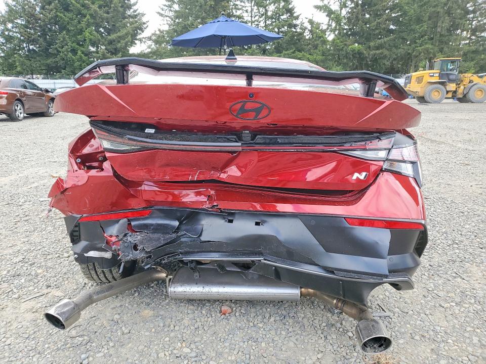 2025 Hyundai Elantra VIN KMHLW4DK6SU030089 COPART salvage auction — REAR END, Wa - Bill Of Sale, sold $4,450 on 2026-07-24 (photo 6)