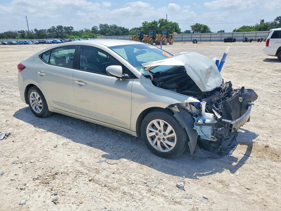 2017 Hyundai Elantra VIN KMHD74LF0HU398847 COPART salvage auction — FRONT END, Tx - Salvage Vehicle Title, sold $525 on 2026-07-16 (photo 4)