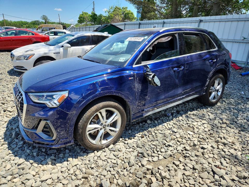 2024 Audi Q3 VIN WA1DECF31R1159312 COPART salvage auction — SIDE, Nj - Cert Of Title-Salvage, sold $6,700 on 2026-08-03 (photo 1)
