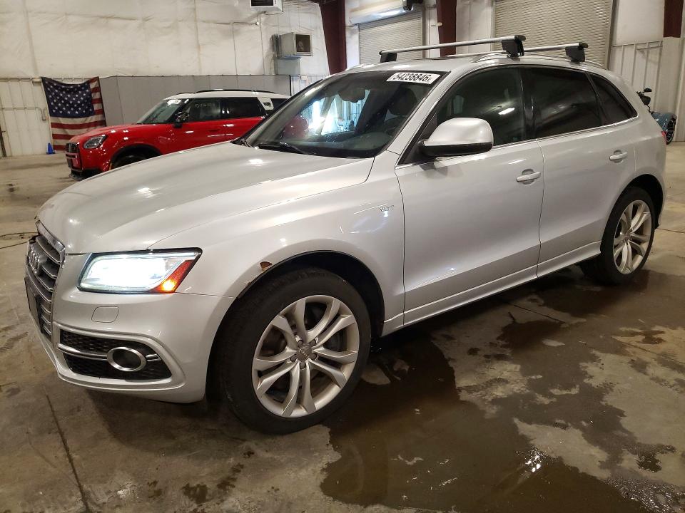 2014 Audi Sq5 VIN WA1VGAFP2EA020483 COPART salvage auction — FRONT END, Mn - Cert Of Title-Prior Salvage, sold $1,500 on 2026-07-14 (photo 1)