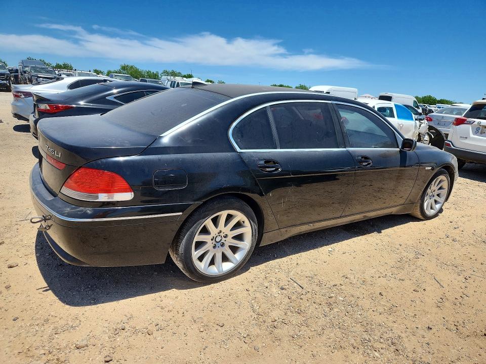2003 BMW 7er VIN WBAGN63423DR16397 COPART salvage auction — NORMAL WEAR, Tx - Certificate Of Title, sold $950 on 2026-07-02 (photo 3)
