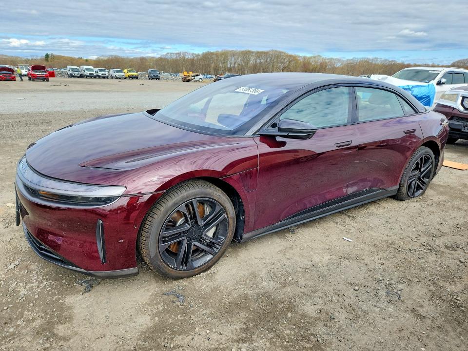 2026 Lucid Air VIN 50EA1TEA8TA005266 COPART salvage auction — SIDE, Ma - Cert Of Title-Salvage, sold $16,200 on 2026-07-21 (photo 1)