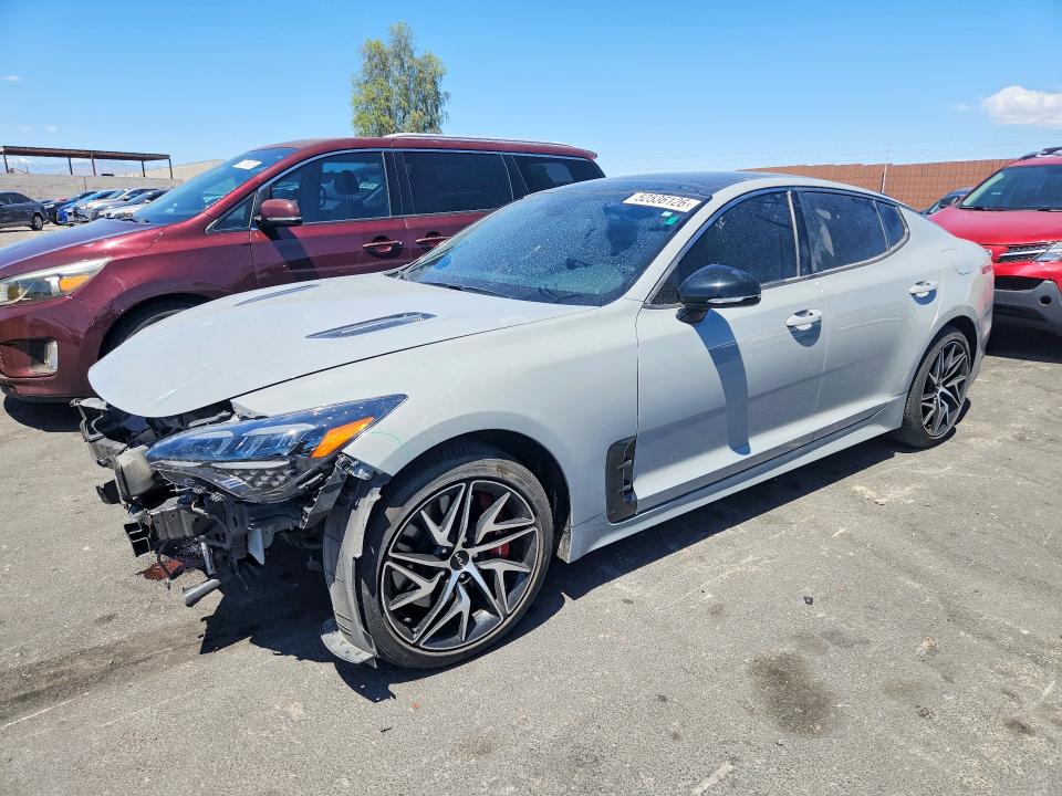 2023 Kia Stinger VIN KNAE35LDXP6124564 COPART salvage auction — FRONT END, ID - SALVAGE CERTIFICATE OF TITLE, sold $150 on 2026-07-29 (photo 1)