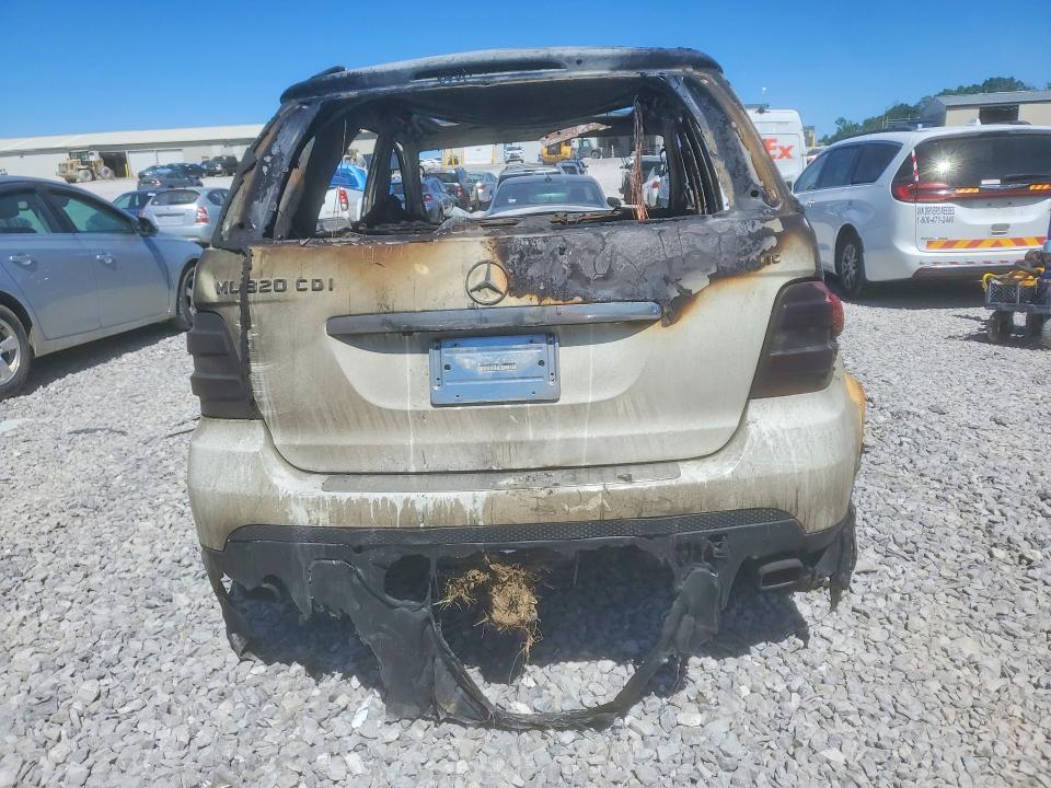 2008 Mercedes-benz Ml-class VIN 4JGBB22E18A410833 COPART salvage auction — INTERIOR BURN, Tn - Non-Repairable Certificate, sold $350 on 2026-07-09 (photo 6)