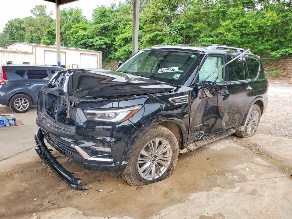 2019 Infiniti Qx80 VIN JN8AZ2NF2K9681946 COPART salvage auction — SIDE, AL - CERT OF TITLE-SALVAGE TITLE, sold $2,450 on 2026-07-28 (photo 1)