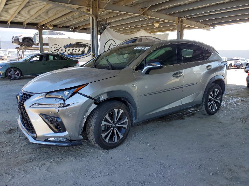 2020 Lexus ES VIN JTJSARDZ2L2232737 COPART salvage auction — FRONT END, Ca - Salvage Certificate, sold $8,400 on 2026-07-28 (photo 1)