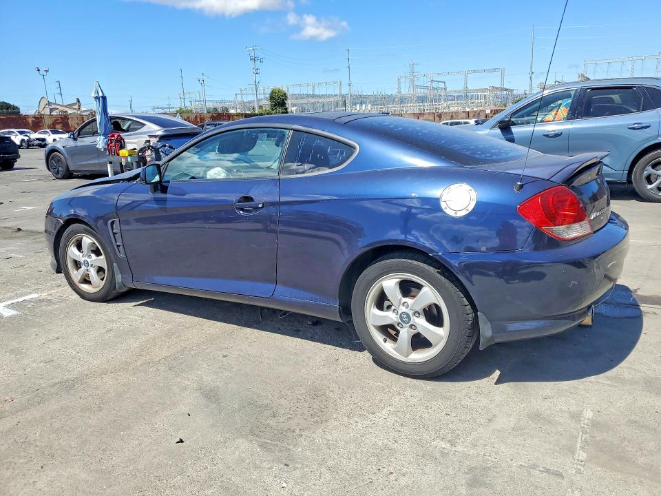 2005 Hyundai Tiburon VIN KMHHM65D95U157351 COPART salvage auction — FRONT END, CA - SALVAGE CERTIFICATE, sold $175 on 2026-07-24 (photo 2)