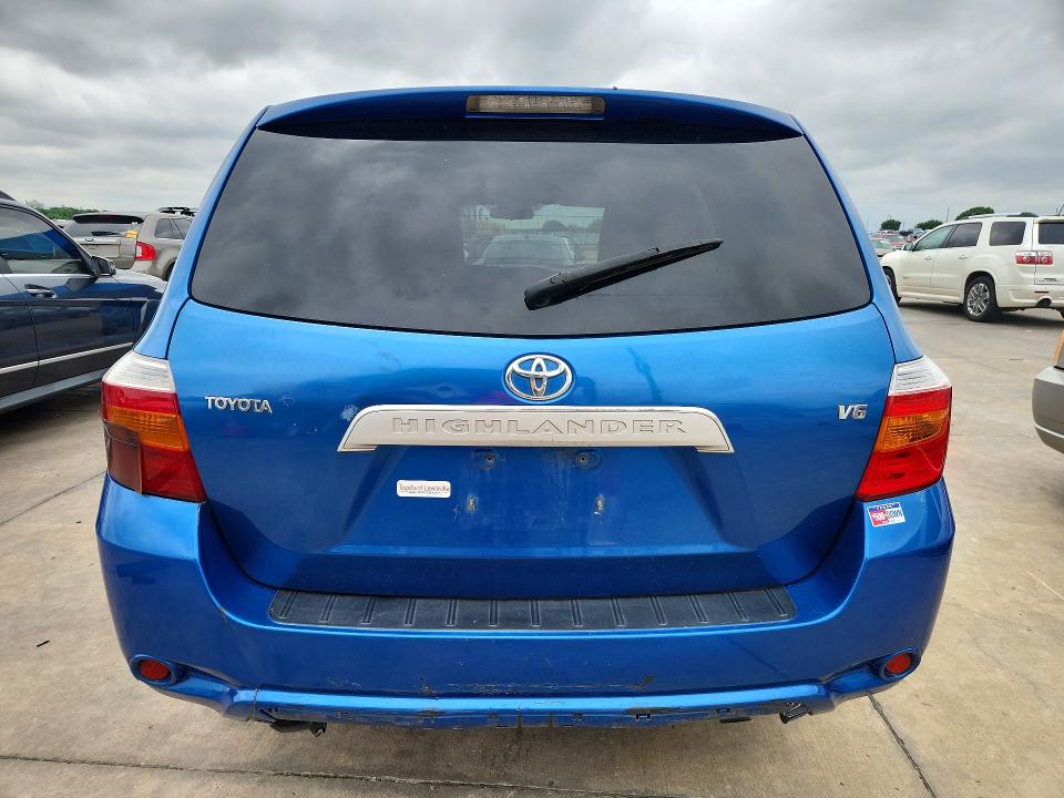 2008 Toyota Highlander VIN JTEDS41A682030285 COPART salvage auction — SIDE, Tx - Certificate Of Title, sold $700 on 2026-07-30 (photo 6)