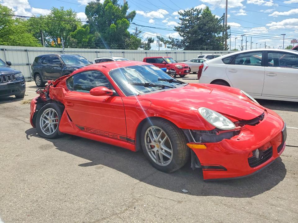 2007 Porsche Cayman VIN WP0AA29827U760424 COPART salvage auction — REAR END, Oh - Cert Of Title-Salvage, sold $1,700 on 2026-07-08 (photo 4)