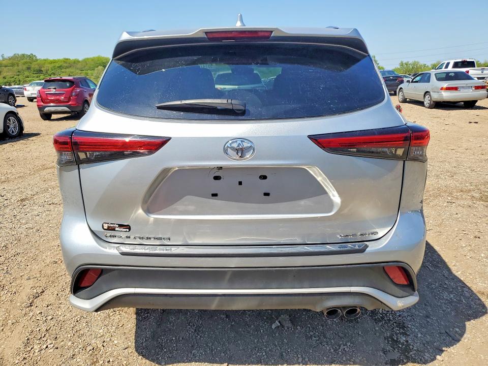 2023 Toyota Highlander VIN 5TDKDRBH9PS508608 COPART salvage auction — FRONT END, IL - SALVAGE CERTIFICATE, sold $15,200 on 2026-07-08 (photo 6)