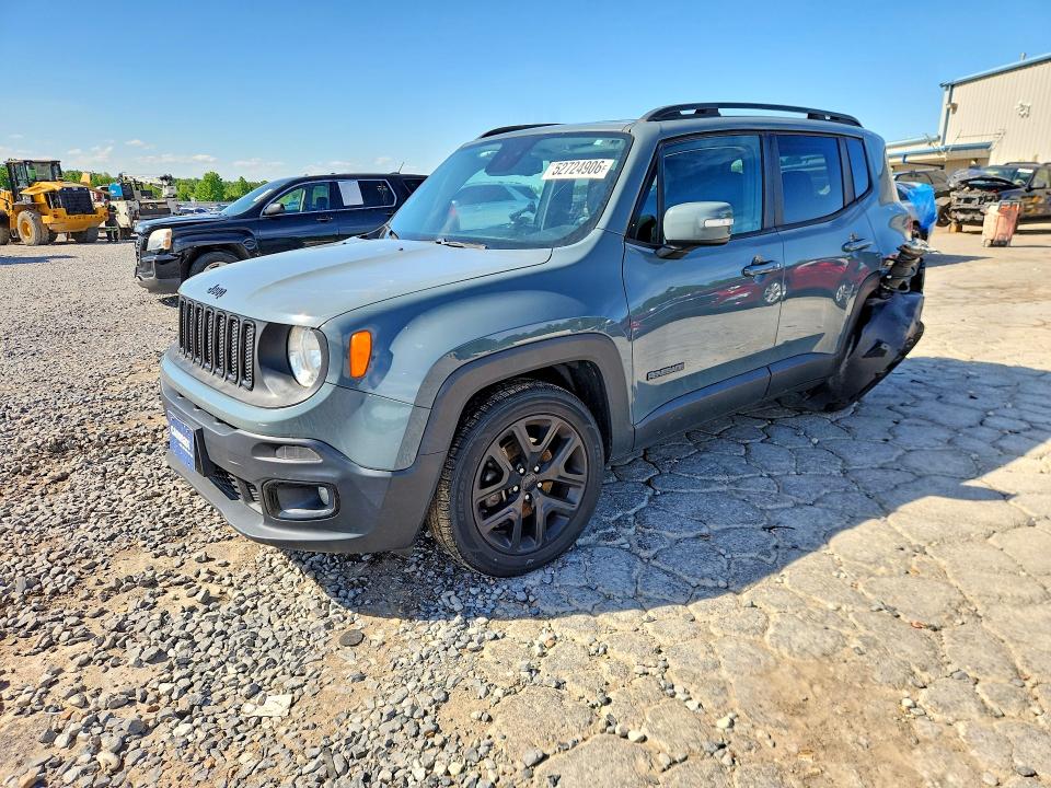 2017 Jeep Renegade VIN ZACCJABB9HPG64754 COPART salvage auction — UNDERCARRIAGE, TN - SALVAGE CERTIFICATE, sold $2,300 on 2026-07-28 (photo 1)