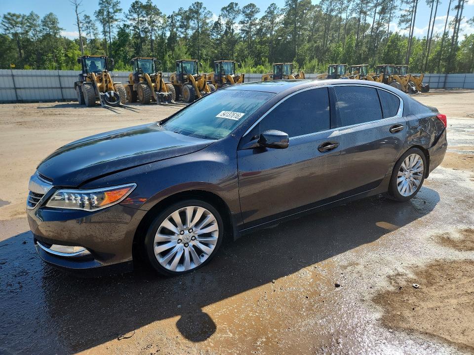 2014 Acura RLX VIN JH4KC1F57EC007329 COPART salvage auction — REAR END, Sc - Cert Of Title-Salvage, sold $2,650 on 2026-07-13 (photo 1)
