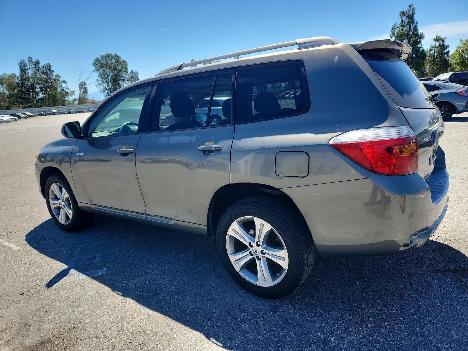 2008 Toyota Highlander VIN JTEDS43A982023330 COPART salvage auction — REAR END, Ca - Salvage Certificate, sold $2,000 on 2026-07-15 (photo 2)