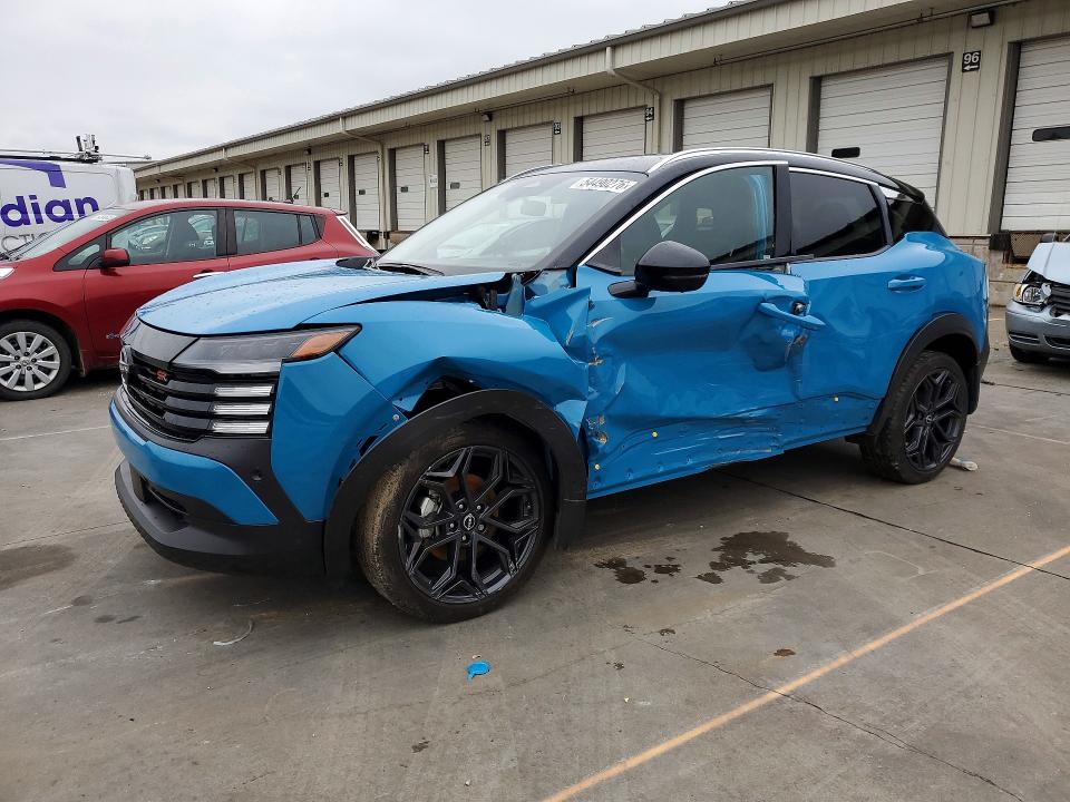 2025 Nissan Kicks VIN 3N8AP6DBXSL324596 COPART salvage auction — SIDE, KY - CERT OF TITLE-SALVAGE, sold $7,100 on 2026-07-27 (photo 1)
