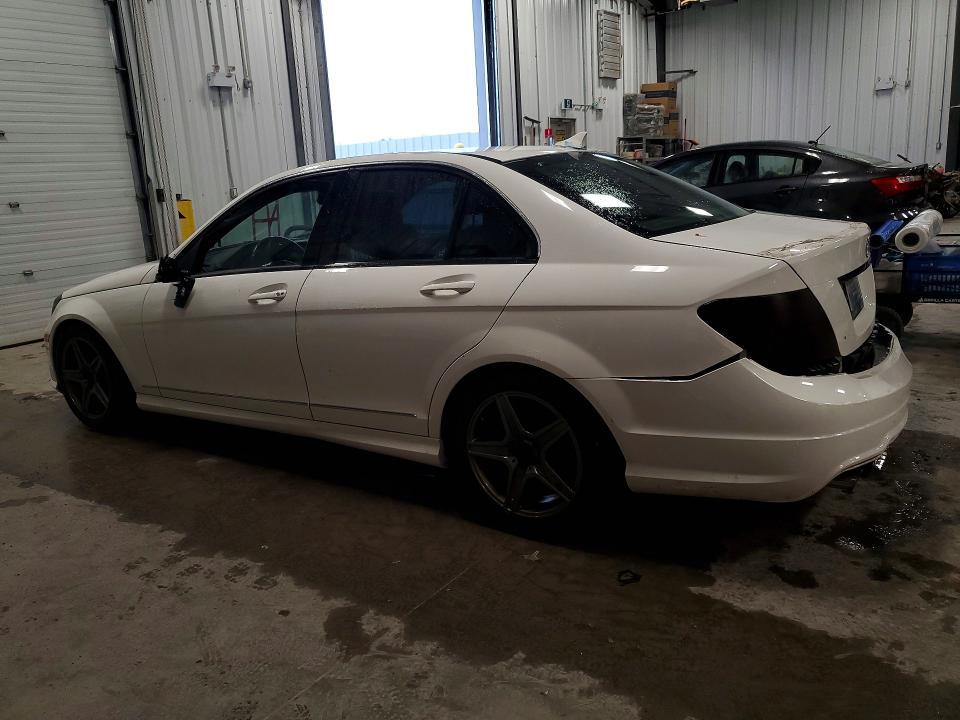 2013 Mercedes-benz C-klasse VIN WDDGF4HB2DA803490 COPART salvage auction — REAR END, On - Permit Salvage, sold $1,500 on 2026-07-14 (photo 2)