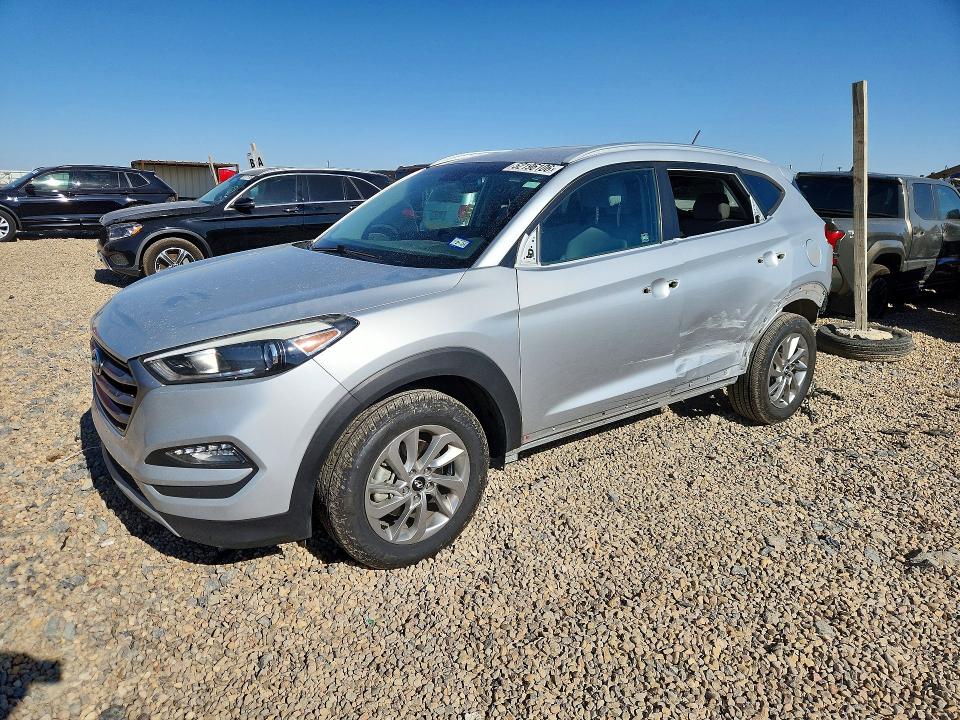 2017 Hyundai Tucson VIN KM8J33A21HU302491 COPART salvage auction — REAR END, Tx - Salvage Vehicle Title, sold $2,700 on 2026-07-07 (photo 1)
