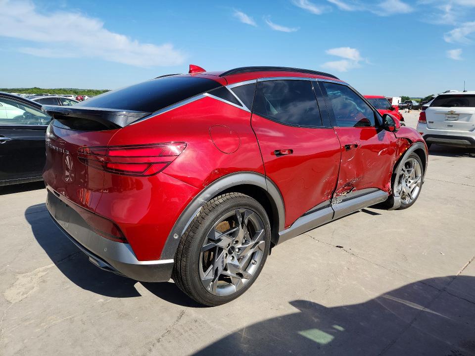 2023 Genesis Gv60 VIN KMUKEDTBXPU015412 COPART salvage auction — SIDE, Tx - Salvage Vehicle Title, sold $12,800 on 2026-07-09 (photo 3)