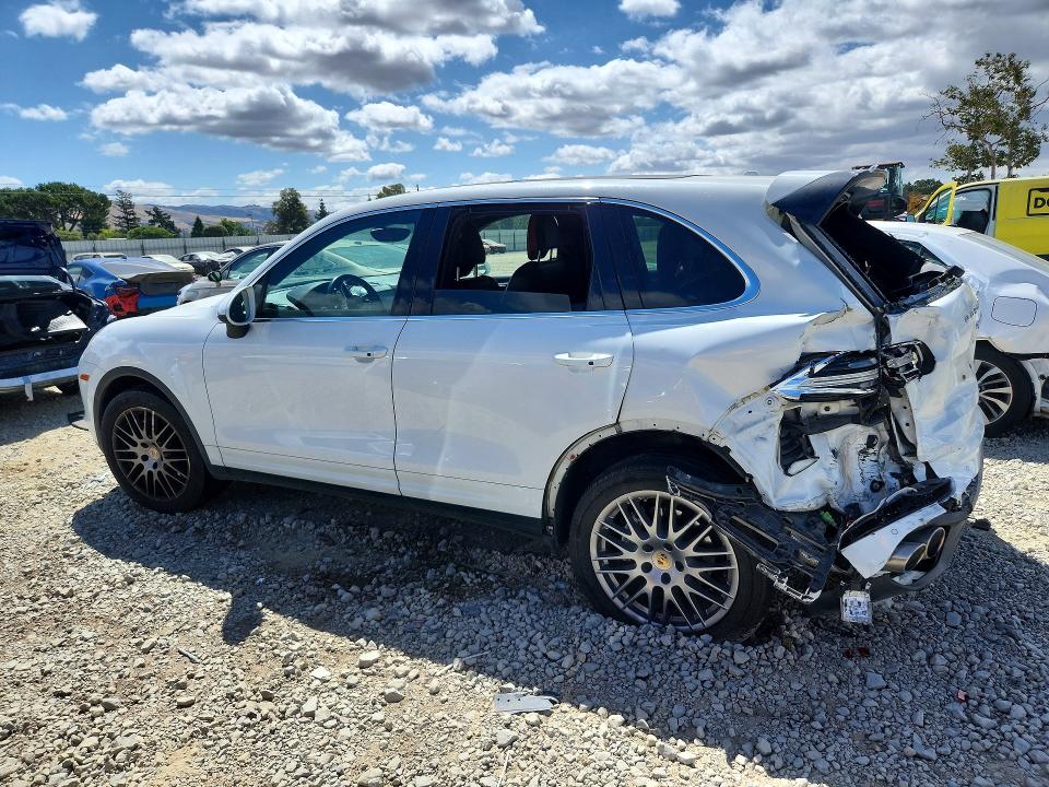 2017 Porsche Cayenne VIN WP1AB2A25HLA52601 COPART salvage auction — REAR END, CA - SALVAGE CERTIFICATE, sold $3,900 on 2026-07-02 (photo 2)