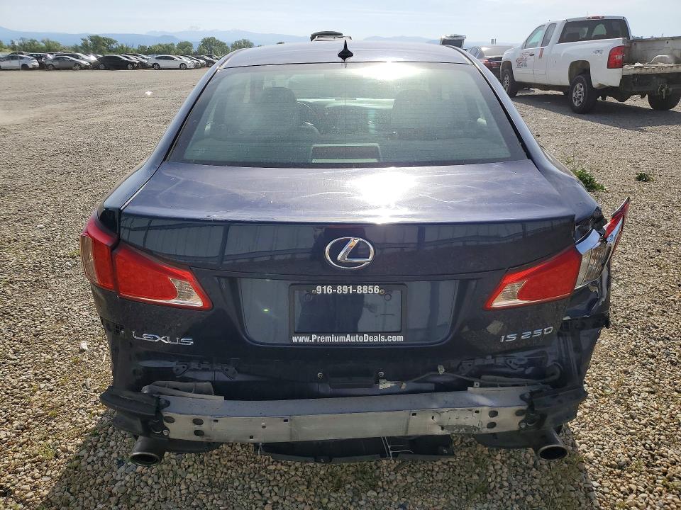 2011 Lexus Is 250 VIN JTHBF5C2XB5145813 COPART salvage auction — REAR END, CA - SALVAGE CERTIFICATE, sold $2,550 on 2026-07-17 (photo 6)