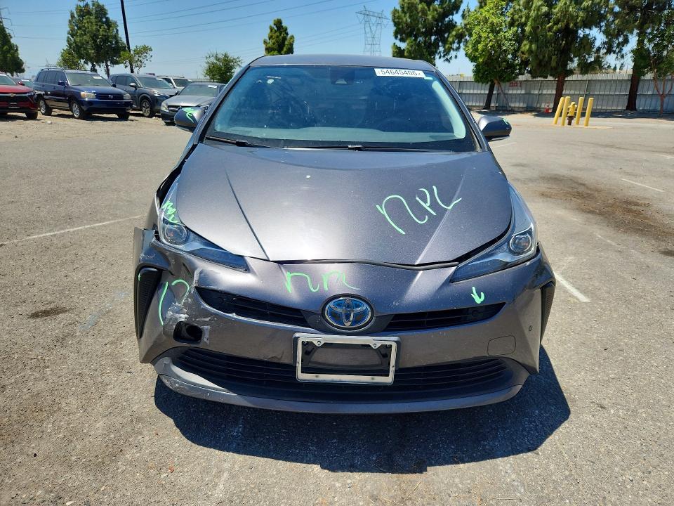 2021 Toyota Prius VIN JTDKAMFU6M3148231 COPART salvage auction — FRONT END, Ca - Salvage Certificate, sold $6,600 on 2026-07-18 (photo 5)