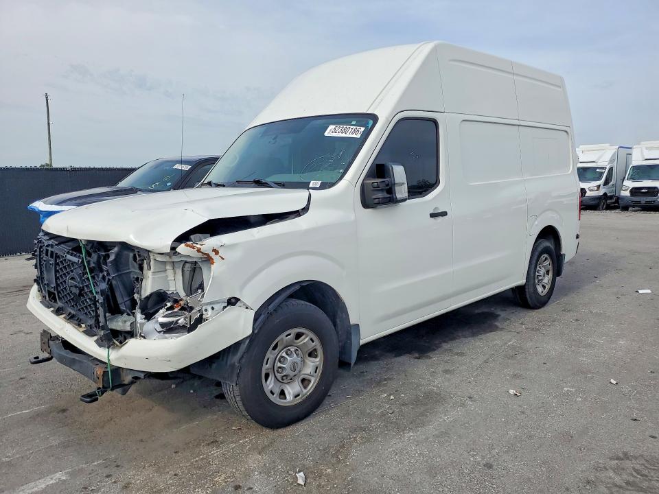 2020 Nissan Nv3500 VIN 1N6AF0LY6LN808197 COPART salvage auction — FRONT END, Fl - Certificate Of Title (P), sold $1,800 on 2026-07-28 (photo 1)