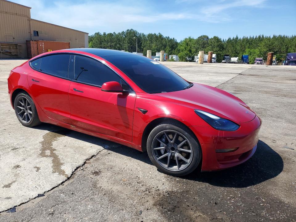 2021 Tesla Model 3 VIN 5YJ3E1EA7MF920513 COPART salvage auction — REAR END, Fl - Cert Of Title Slvg Rebuildable, sold $5,400 on 2026-07-24 (photo 4)