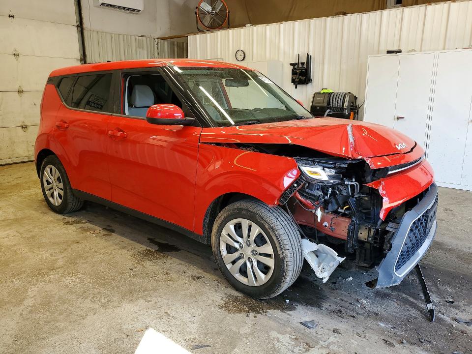 2022 Kia Soul VIN KNDJ23AU1N7152238 COPART salvage auction — FRONT END, Me - Cert Of Title-Salvage Collisio, sold $2,500 on 2026-07-09 (photo 4)