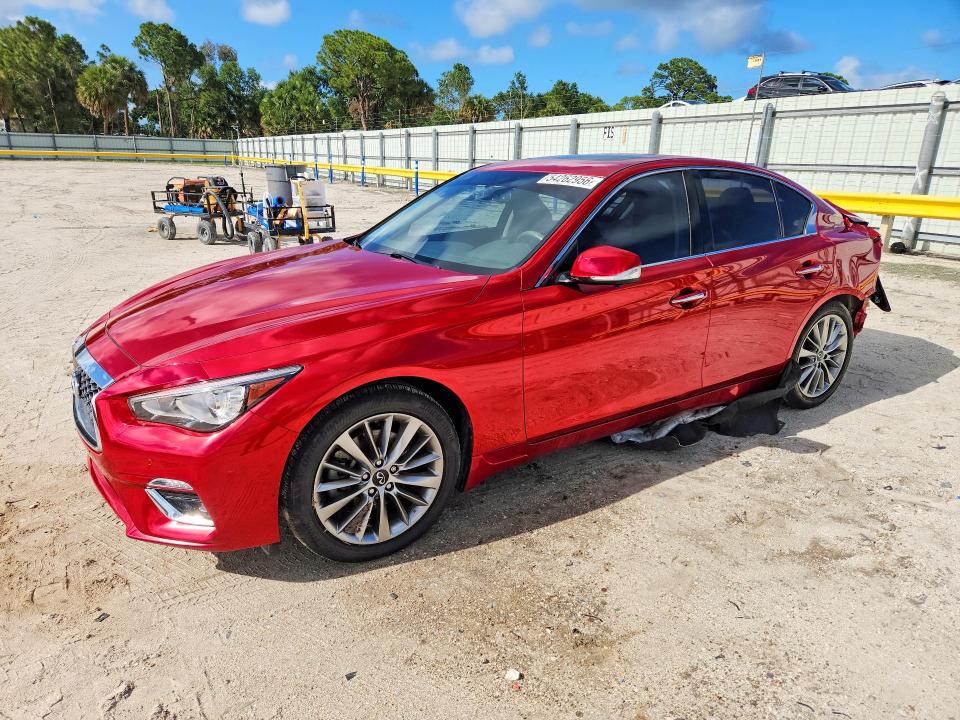 2022 Infiniti VIN JN1EV7BP9NM311231 COPART salvage auction — REAR END, Fl - Cert Of Title Slvg Rebuildable, sold $6,200 on 2026-07-08 (photo 1)