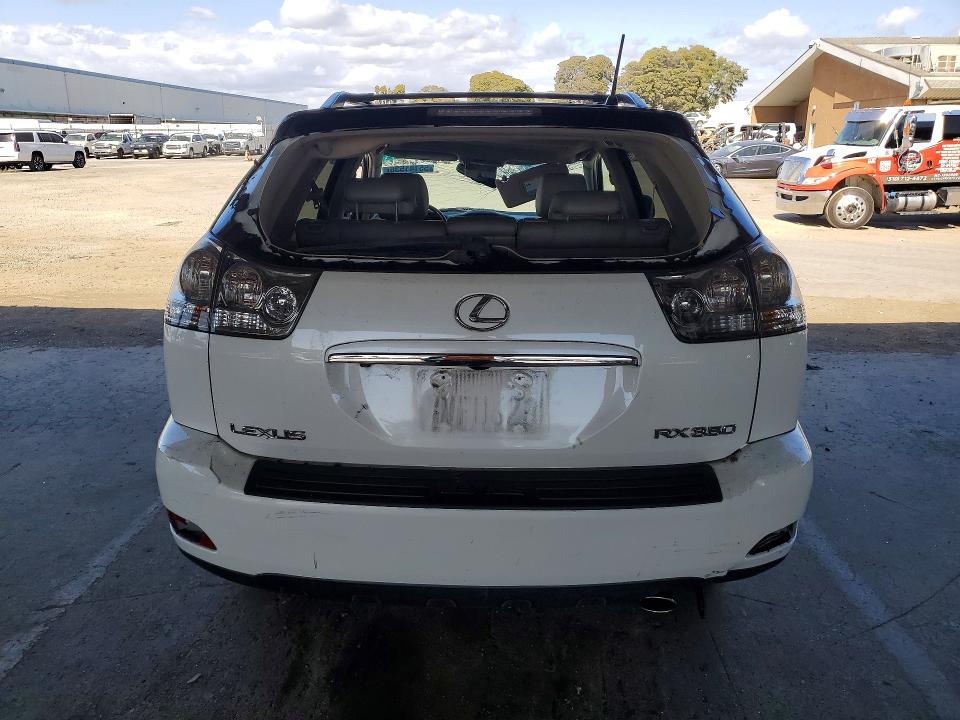 2009 Lexus Rx 350 VIN 2T2HK31U59C101002 COPART salvage auction — ROOF, Ca - Salvage Certificate, sold $1,750 on 2026-07-21 (photo 6)