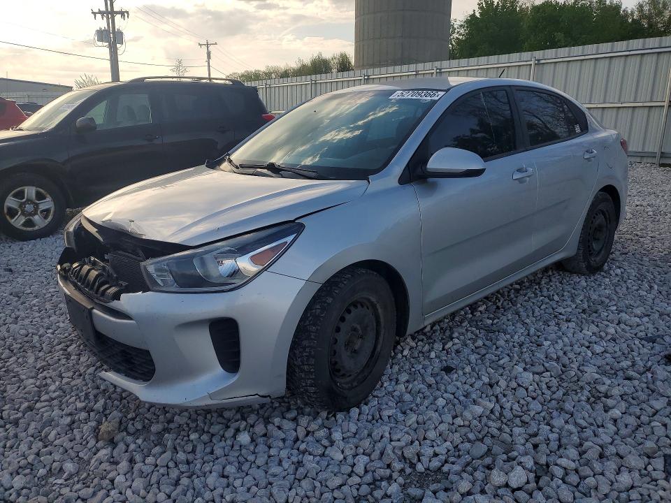 2020 Kia Rio VIN 3KPA24AD7LE334187 COPART salvage auction — FRONT END, MI - CERT OF TITLE-SALVAGE VEHICLE, sold $1,150 on 2026-07-02 (photo 1)