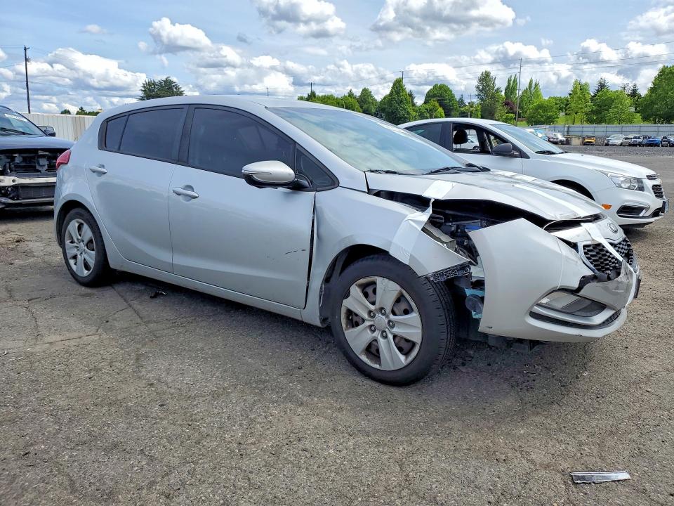 2016 Kia Forte VIN KNAFK5A8XG5631225 COPART salvage auction — FRONT END, Or - Salvage Title Certificate, sold $1,100 on 2026-07-29 (photo 4)