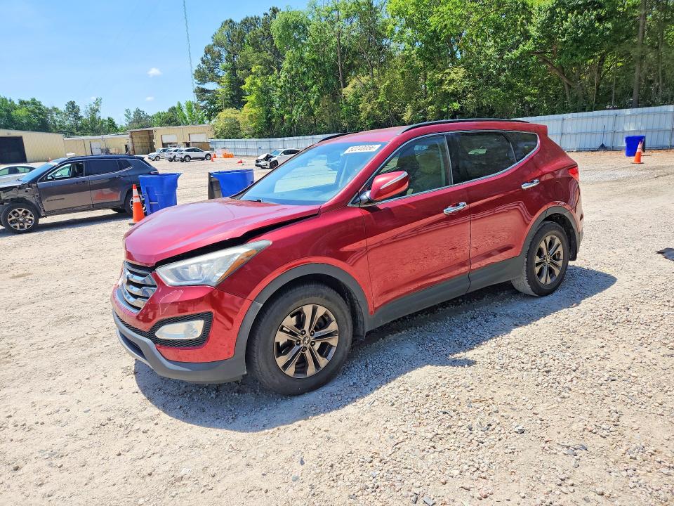 2014 Hyundai Santa fe VIN 5XYZU3LB7EG184350 COPART salvage auction — FRONT END, Nc - Salvage Certificate Of Title, sold $1,750 on 2026-07-10 (photo 1)