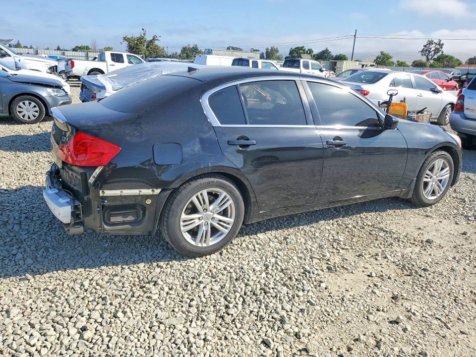 2013 Infiniti G VIN JN1CV6AP4DM306603 COPART salvage auction — SIDE, Ca - Salvage Certificate, sold $1,450 on 2026-07-23 (photo 3)