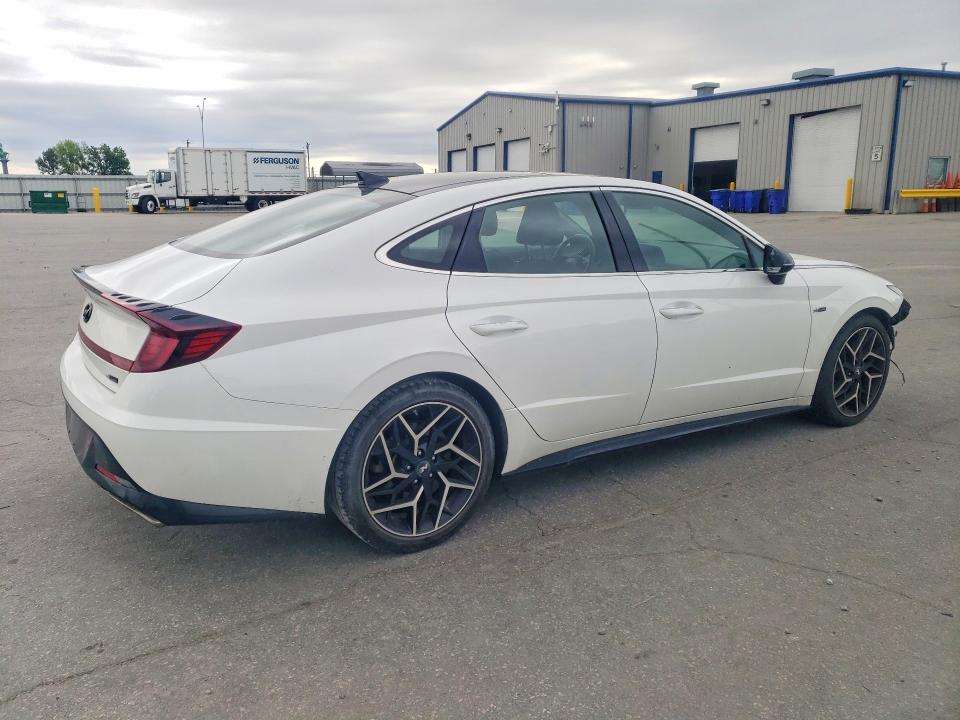 2023 Hyundai Sonata VIN KMHL14JC8PA278672 COPART salvage auction — FRONT END, Nc - Salvage Certificate Of Title, sold $9,600 on 2026-07-02 (photo 3)