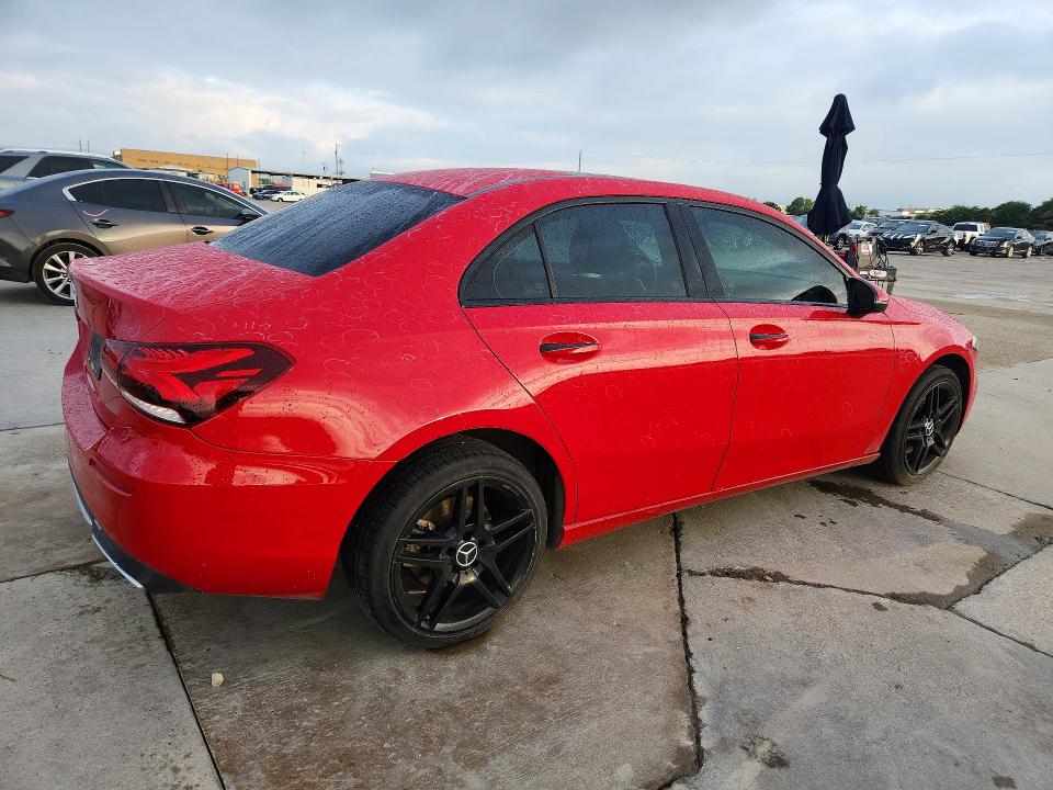 2019 Mercedes-benz A-klasse VIN WDD3G4EB3KW025104 COPART salvage auction — HAIL, TX - CERTIFICATE OF TITLE, sold $7,700 on 2026-08-20 (photo 3)