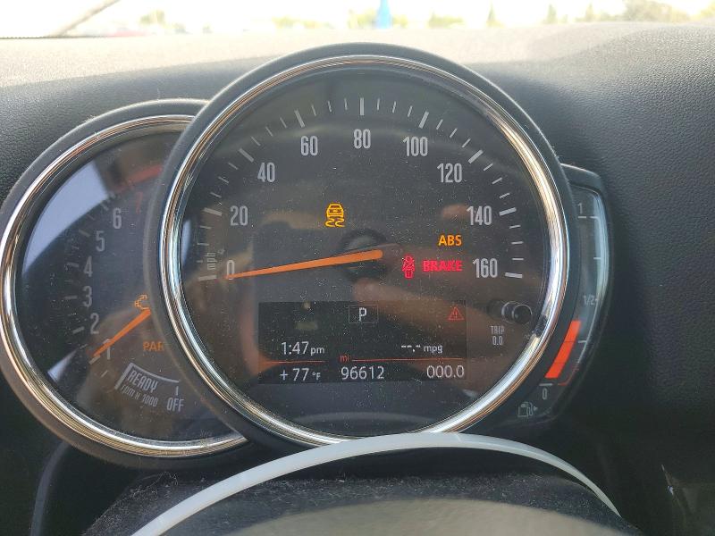 2018 Mini VIN WMZYS7C3XJ3E08505 COPART salvage auction — REAR END, Ca - Salvage Certificate, sold $4,150 on 2026-07-10 (photo 9)