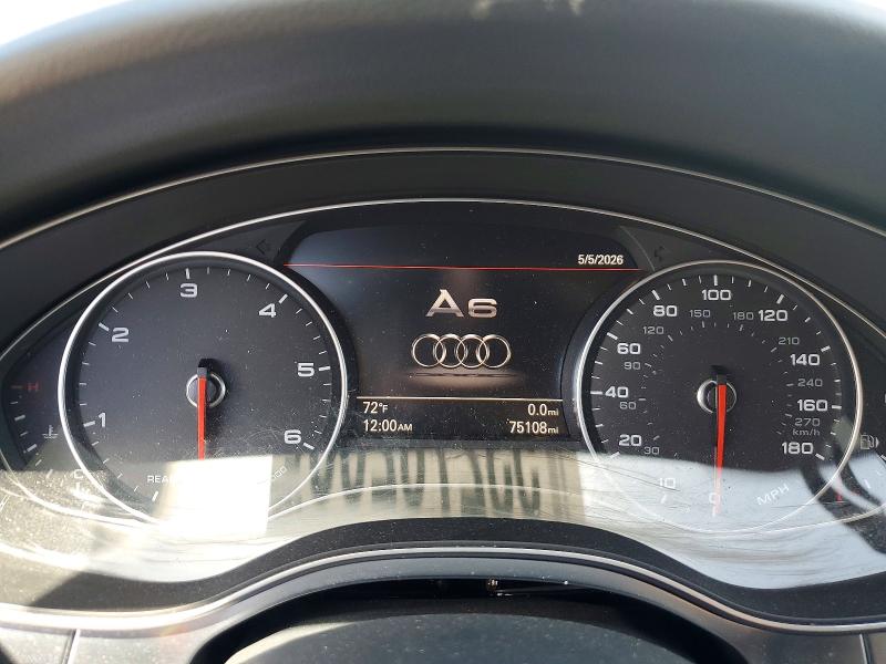 2016 Audi A6 VIN WAUFMAFCXGN081833 COPART salvage auction — FRONT END, Ca - Salvage Certificate, sold $6,500 on 2026-07-31 (photo 9)