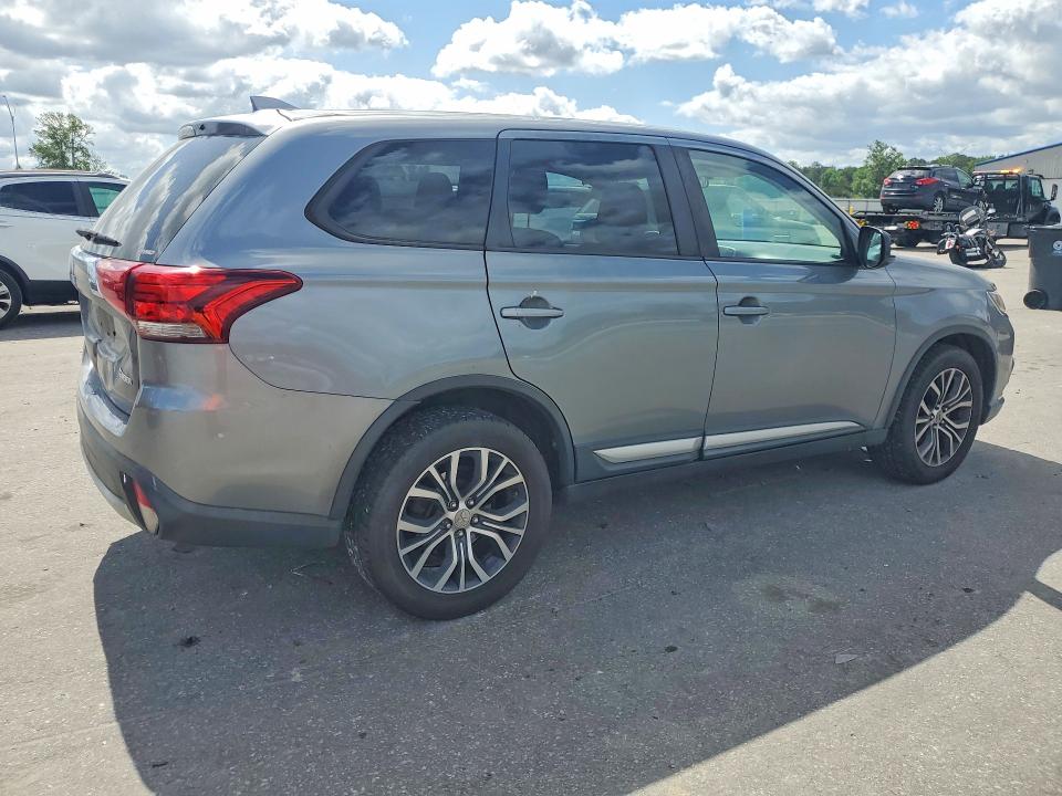 2018 Mitsubishi Outlander VIN JA4AZ3A39JJ004560 COPART salvage auction — REAR END, Nc - Salvage Certificate Of Title, sold $2,400 on 2026-07-16 (photo 3)