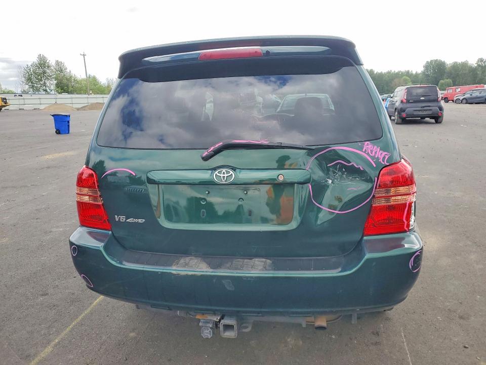 2002 Toyota Highlander VIN JTEHF21A620054373 COPART salvage auction — MECHANICAL, Or - Certificate Of Title, sold $725 on 2026-07-29 (photo 6)