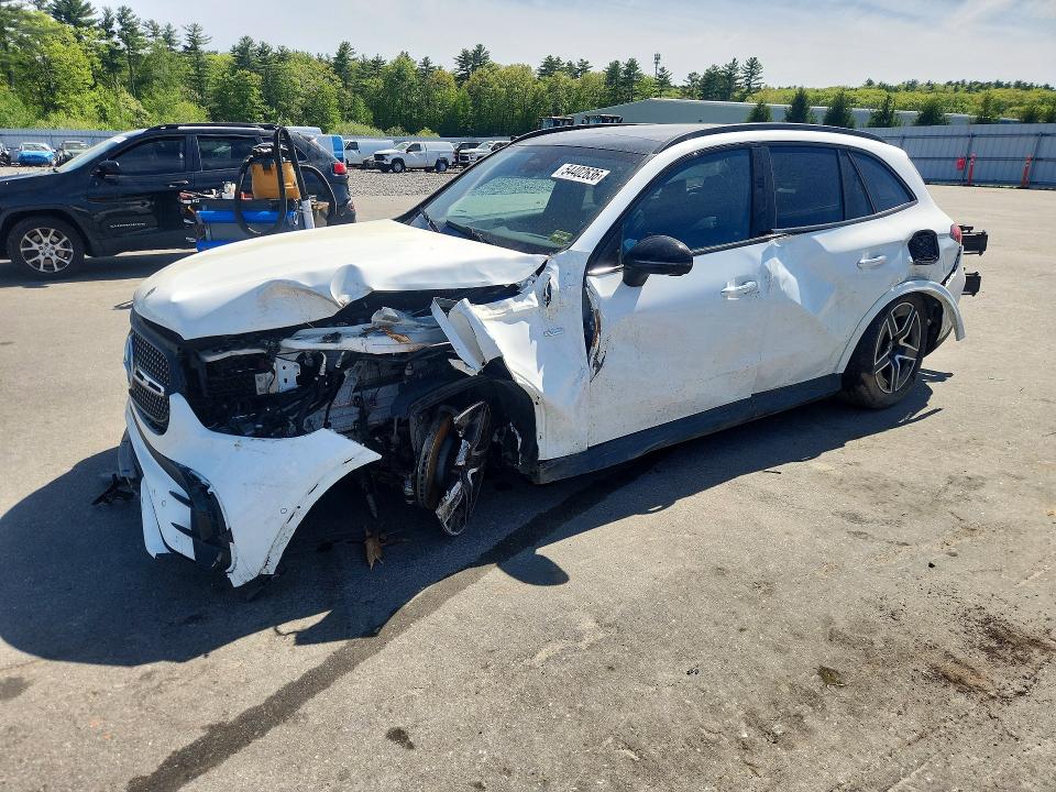 2025 Mercedes-benz Glc VIN W1NKM5GB4SF422105 COPART salvage auction — FRONT END, ME - CERT OF TITLE-SALVAGE COLLISIO, sold $3,950 on 2026-07-31 (photo 1)