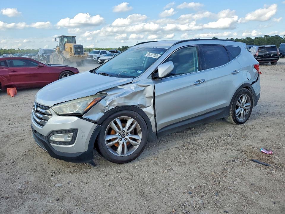 2013 Hyundai Santa fe VIN 5XYZU3LA0DG098304 COPART salvage auction — FRONT END, Tx - Salvage Vehicle Title, sold $1,950 on 2026-07-10 (photo 1)