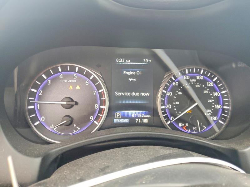 2017 Infiniti Q50 VIN JN1EV7AR6HM840580 COPART salvage auction — REAR END, Co - Public - Salvage Title, sold $750 on 2026-07-30 (photo 9)