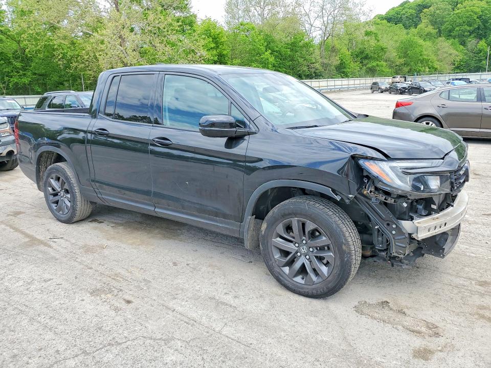 2021 Honda Ridgeline VIN 5FPYK3F15MB019821 COPART salvage auction — FRONT END, Pa - Certificate Of Salvage, sold $10,500 on 2026-07-02 (photo 4)
