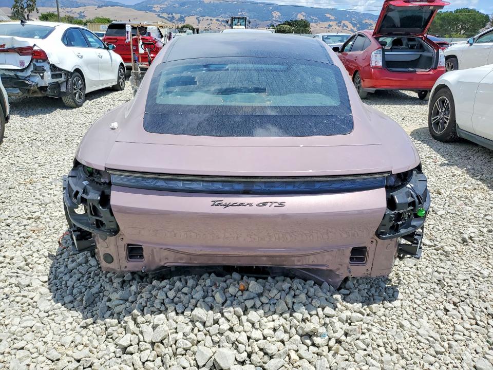 2024 Porsche Taycan VIN WP0AD2Y19RSA47498 COPART salvage auction — REAR END, Ca - Salvage Certificate, sold $31,000 on 2026-08-18 (photo 6)