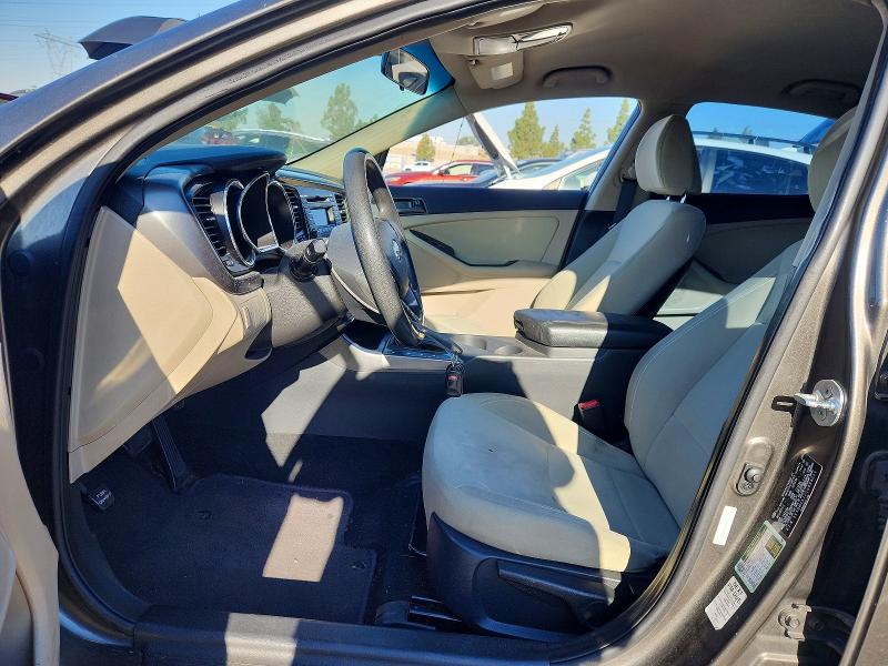 2012 Kia VIN 5XXGM4A72CG033221 COPART salvage auction — FRONT END, Ca - Salvage Certificate, sold $1,100 on 2026-07-07 (photo 7)