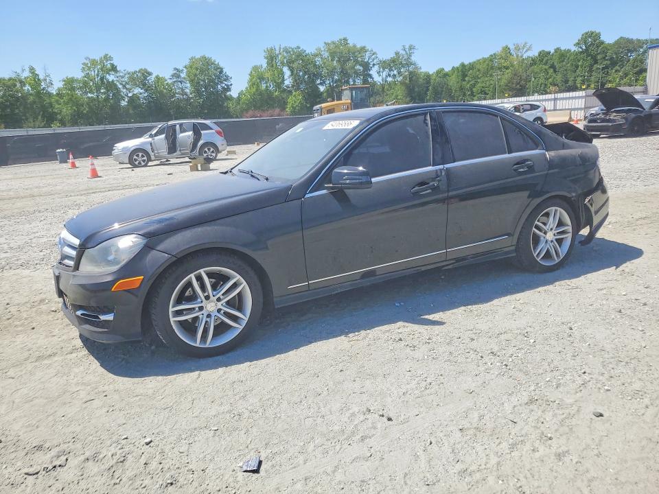 2013 Mercedes-benz C-klasse VIN WDDGF4HB7DR294806 COPART salvage auction — REAR END, Sc - Cert Of Title-Salvage, sold $675 on 2026-07-08 (photo 1)