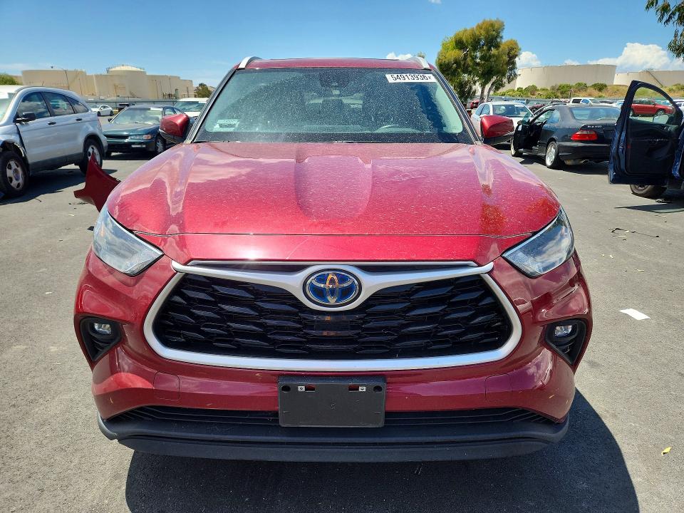 2023 Toyota Highlander VIN 5TDKBRCH4PS120464 COPART salvage auction — REAR END, Ca - Salvage Certificate, sold $21,500 on 2026-07-08 (photo 5)