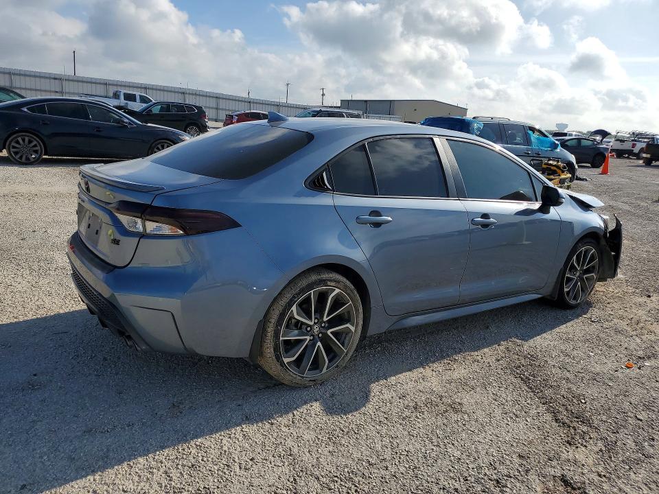 2022 Toyota Corolla VIN 5YFP4MCE5NP115708 COPART salvage auction — FRONT END, Tx - Salvage Vehicle Title, sold $15 on 2026-07-30 (photo 3)