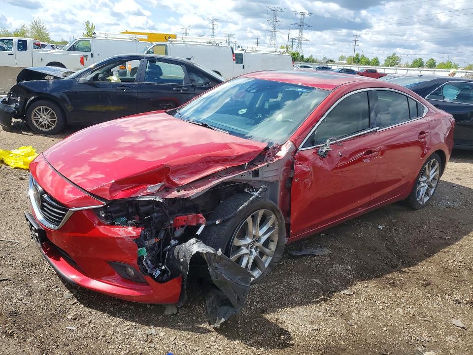 2014 Mazda VIN JM1GJ1W62E1135298 COPART salvage auction — FRONT END, Il - Salvage Certificate, sold $900 on 2026-07-21 (photo 1)